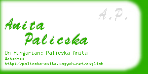 anita palicska business card